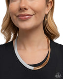 Paparazzi Dynamic Duality- White Necklace