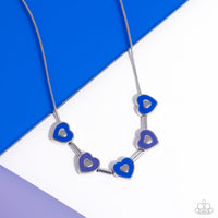 Paparazzi ECLECTIC Heart - Blue Heart Necklace