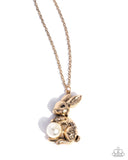 Paparazzi Easter Bunny- Gold Necklace