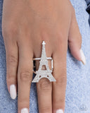Paparazzi Eiffel Tower Ease- White Ring