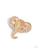 Paparazzi Elephant Empathy- Gold Brooch