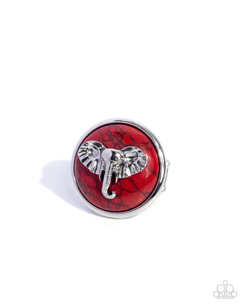 Paparazzi Elephant Etude- Red Ring