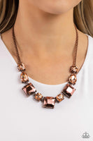 Paparazzi Elevated Edge - Copper Metallic Necklace