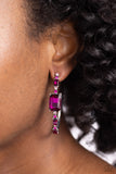 Paparazzi Elite Ensemble - Pink Hoops Earrings