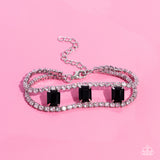 Paparazzi Embedded Elegance - Black Bracelet