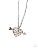 Paparazzi Emotional Edge- White Necklace
