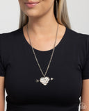 Paparazzi Emotional Edge- White Necklace