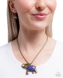 Paparazzi Empathetic Elephant- Purple Necklace