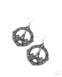 Paparazzi Enamored Eiffel Tower- Black Earrings