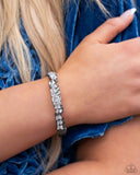 Paparazzi Enticingly Icy - Black Bracelet