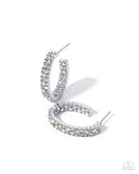 Paparazzi Established Elaboration- White Earrings