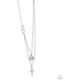 Paparazzi Eternal Embrace- Silver Necklace
