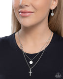 Paparazzi Eternal Embrace- Silver Necklace