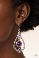 Paparazzi Ethereal Emblem - Purple Earrings