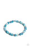 Paparazzi Ethereally Earthy - Blue Beads Bracelet