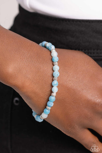 Paparazzi Ethereally Earthy - Blue Beads Bracelet