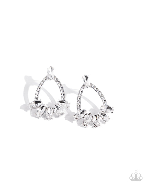 Paparazzi Experience Elegance - White Earrings