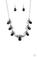 Paparazzi Explosive Effulgence - Black Smoky Necklace