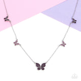 Paparazzi FAIRY Special - Purple Butterfly Necklace