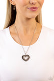 Paparazzi FLIRT No More - Silver Necklace
