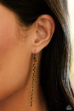 Paparazzi CONVETION EXCLUSIVE FLYING Low - Brass Turquoise Dragonfly Necklace