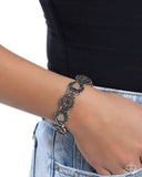 Paparazzi Fabricated Frames- Brown Bracelet