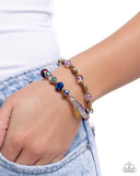 Paparazzi Faceted Fervor- Brass Bracelet
