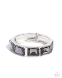 Paparazzi Faceted Freestyle- Silver Bracelet