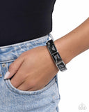 Paparazzi Faceted Freestyle- Silver Bracelet