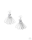 Paparazzi Factory Flair - White Earrings
