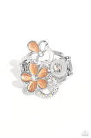 Paparazzi Fairy Circle - Orange Butterfly Ring