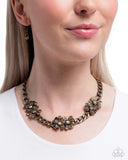 Paparazzi Fairy Florals- Brass Necklace