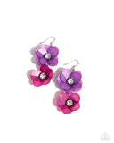 Paparazzi Fairy Tale Florals- Purple Earrings