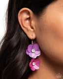 Paparazzi Fairy Tale Florals- Purple Earrings