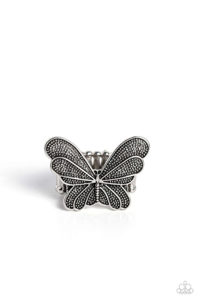 Paparazzi Fairy Wings - Silver Butterfly Ring