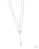 Paparazzi Faithfully Fierce- Silver Necklace