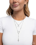 Paparazzi Faithfully Fierce- Silver Necklace