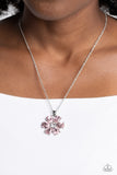 Paparazzi Fancy Flower Girl - Pink Petals Necklace