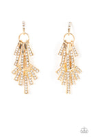 Paparazzi Fan of Glam - Gold Earrings