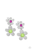 Paparazzi Fashionable Florals - Green Orchid Earrings