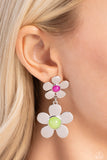 Paparazzi Fashionable Florals - Green Orchid Earrings