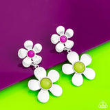 Paparazzi Fashionable Florals - Green Orchid Earrings