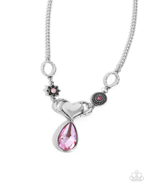 Paparazzi Favorite Fashion- Pink Necklace