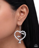 Paparazzi Feminine Fame- White Earrings