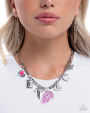 Paparazzi Feminine Finish- Pink Necklace