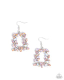 Paparazzi Fierce Frame- Orange Earrings