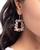 Paparazzi Fierce Frame- Orange Earrings