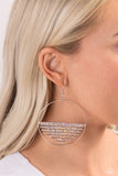 Paparazzi Fierce Fringe - Multi Iridescent Oversized Earrings