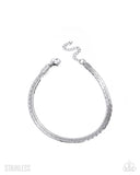 Paparazzi Fighting Fact- Silver Bracelet
