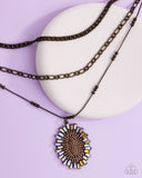 Paparazzi Fitting In- Brass Necklace